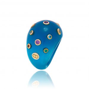 ANELLO BOMBA MULTICOLOR BLU