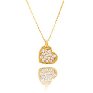 COLLANA CUORE PAVE’